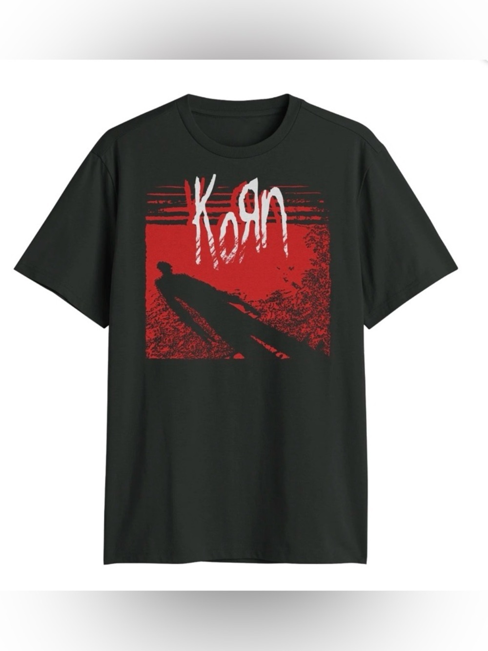 Korn Men's and Big Men's Graphic Cotton Band Tee with Short Sleeves